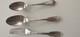 Lot De 2 Cuillères + 1 Fourchette Anciennes En Argent Massif 950 Poinçonnée