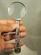 Loupe Ancienne Argent Massif Antique Silver Magnifying Glass Sterling William Iv