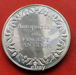 MEDAILLE ANCIENNE EN ARGENT MASSIF AUTOPORTRAIT 1889 VICENT VANGOGH en TTB