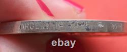 MEDAILLE ANCIENNE EN ARGENT MASSIF AUTOPORTRAIT 1889 VICENT VANGOGH en TTB