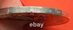 MEDAILLE ANCIENNE EN ARGENT MASSIF CHRIST GUERISSANT LES MALADES en SUP