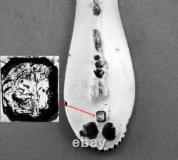 Magnifique ANCIEN PASSE THÉ en ARGENT MASSIF minerve 1er titre Epoque XIXe