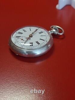 Magnifique ancienne montre gousset MOERIS Argent massif 800 Fonctionne