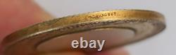 Médaille Art Nouveau Dubois argent massif vermeil ancienne medal french silver