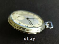 Montre Ancienne Gousset Omega Argent. Old Silver Pocket Watch. 37.6 Cal