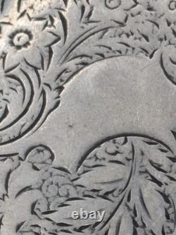 Montre de gousset ancienne suisse argent massif Fonctionne À réviser