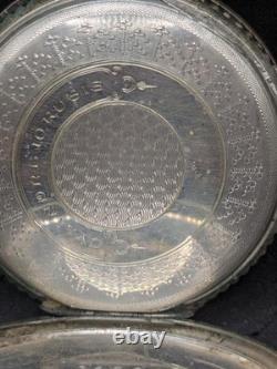 Montre de gousset ancienne suisse argent massif Fonctionne À réviser