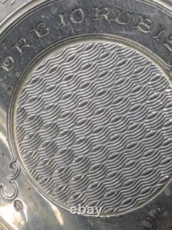 Montre de gousset ancienne suisse argent massif Fonctionne À réviser