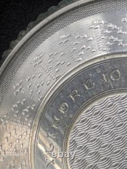 Montre de gousset ancienne suisse argent massif Fonctionne À réviser