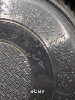 Montre de gousset ancienne suisse argent massif Fonctionne À réviser