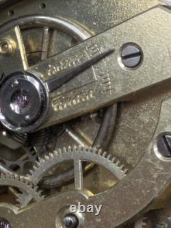 Montre de gousset ancienne suisse argent massif Fonctionne À réviser