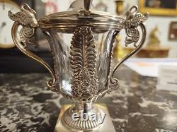 Moutardier Empire ARGENT MASSIF poinçon vieillard Argenterie Ancien 29MAG 17/10