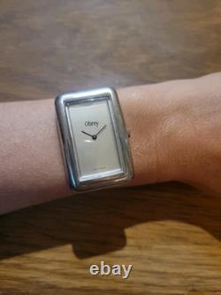Obrey Montre Bracelet Ancienne En Argent Massif Made In France P2317