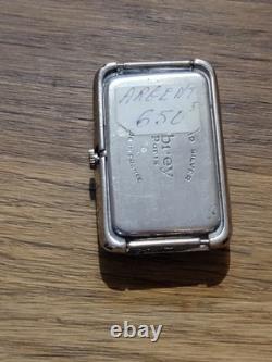 Obrey Montre Bracelet Ancienne En Argent Massif Made In France P2317