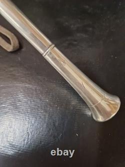 Ombrelle Ancienne en soie pommeau argent massif 800