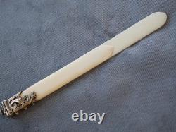 Ouvre Lettres Coupe Papier Ancien Argent Massif Antique Letter Opener Griffin