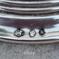 Paire Bougeoir Argent Massif 835 Pays Bas Hollande 1967 Ancien Vintage Bougeoirs