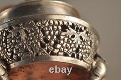 Paire Saliere Saleron Ancien Argent Massif Chinois Antique Chinese Silver Cellar