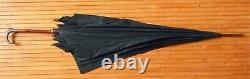 Parapluie ancien manche poignée argent massif vers 1910 silver ombrella