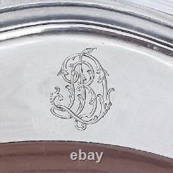 Plat De Service Argent massif MINERVE polylobé Cardeilhac Ancien 885gr Monogram