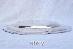 Plat De Service Argent massif MINERVE polylobé Cardeilhac Ancien 885gr Monogram