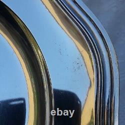 Plat De Service Argent massif MINERVE polylobé Cardeilhac Ancien 885gr Monogram
