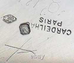 Plat De Service Argent massif MINERVE polylobé Cardeilhac Ancien 885gr Monogram