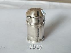 RARE ANCIEN ÉTUI A CIRE ARGENT MASSIF XVIIIe pour sceau 18e