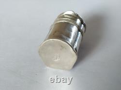 RARE ANCIEN ÉTUI A CIRE ARGENT MASSIF XVIIIe pour sceau 18e