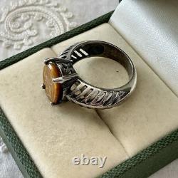 RARE INTAILLE Pierre Dure ANCIENNES BAGUE En Argent Massif, CENTURION ROMAIN