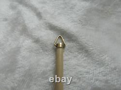 RARE ancien pendentif à message urne ou naissance or / argent massif