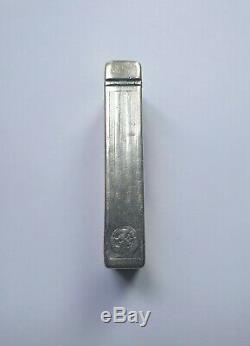 Rare Ancien Briquet A Essence Dunhill Argent Massif Petrol Silver Lighter