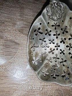 Rare Ancien Service A Bonbons Couvert En Argent Massif Poinçon Minerve A Saisir