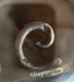 Rare Ancienne Châtelaine Porte Montre Argent Massif Art Nouveau