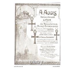 Rare Ancienne Croix De Constantin Augis Argent Massif Émaillé Art Nouveau