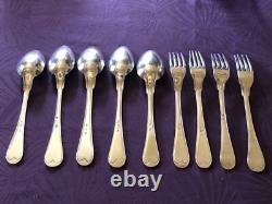 Rare, Couverts anciens en argent massif fin XVIII, Italie, Nice