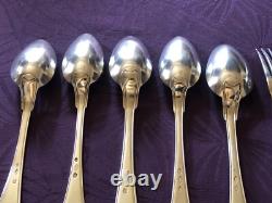 Rare, Couverts anciens en argent massif fin XVIII, Italie, Nice