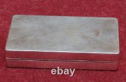Rare magnifique ancienne boite argent massif signé g. Petochi roma 800 67.21 grm