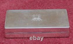 Rare magnifique ancienne boite argent massif signé g. Petochi roma 800 67.21 grm