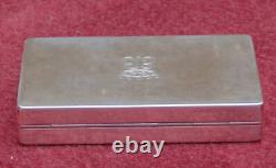 Rare magnifique ancienne boite argent massif signé g. Petochi roma 800 67.21 grm