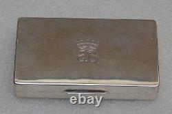Rare magnifique ancienne boite argent massif signé g. Petochi roma 800 67.21 grm