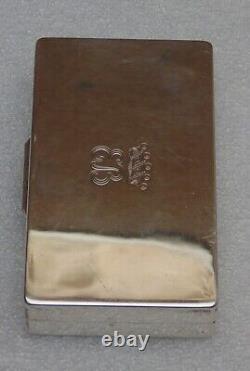 Rare magnifique ancienne boite argent massif signé g. Petochi roma 800 67.21 grm
