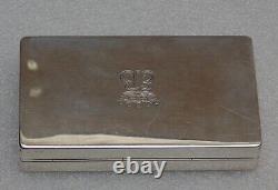 Rare magnifique ancienne boite argent massif signé g. Petochi roma 800 67.21 grm