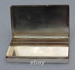 Rare magnifique ancienne boite argent massif signé g. Petochi roma 800 67.21 grm