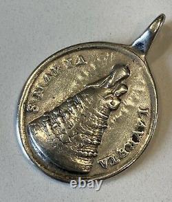 Rare medaille religieuse ancienne 17 eme argent massif