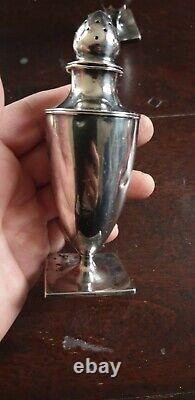 SALIERE POIVRIERE EN ARGENT MASSIF 115 Grs STERLING ARGENTERIE AMERICAINE ANCIEN