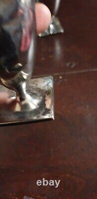 SALIERE POIVRIERE EN ARGENT MASSIF 115 Grs STERLING ARGENTERIE AMERICAINE ANCIEN