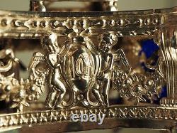SALIERE SALERON ANCIEN ARGENT MASSIF ANTIQUE SILVER SALT CELLAR 19th c
