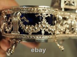 SALIERE SALERON ANCIEN ARGENT MASSIF ANTIQUE SILVER SALT CELLAR 19th c