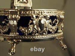 SALIERE SALERON ANCIEN ARGENT MASSIF ANTIQUE SILVER SALT CELLAR 19th c